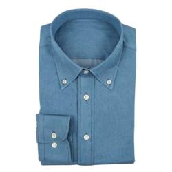 Chemise Bleue Jean Repassage Facile